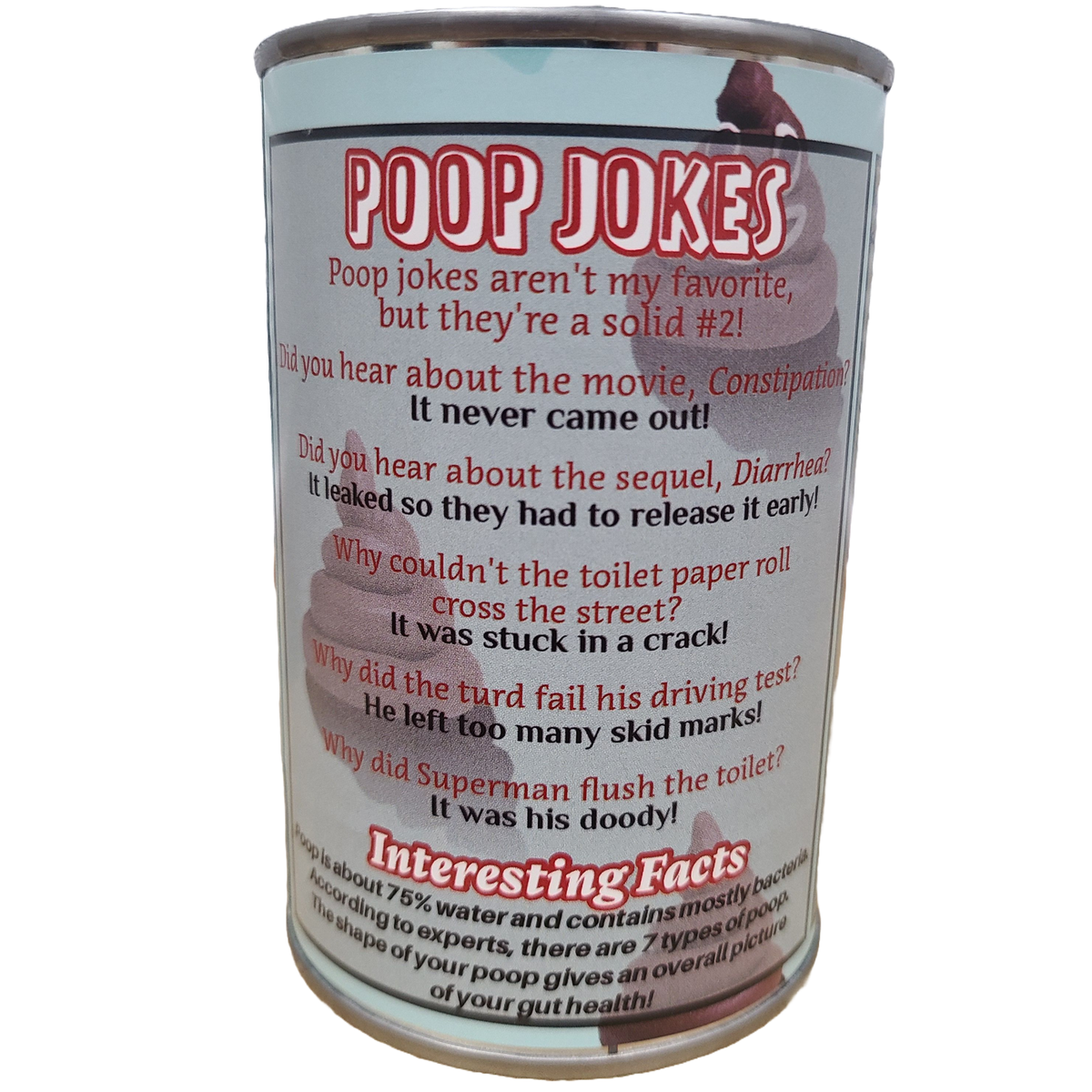 Canned Poop - Funny Gag Gift Dirty Santa White Elephant