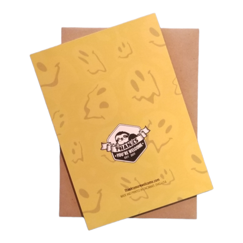 Yellow menu with a logo on a white background