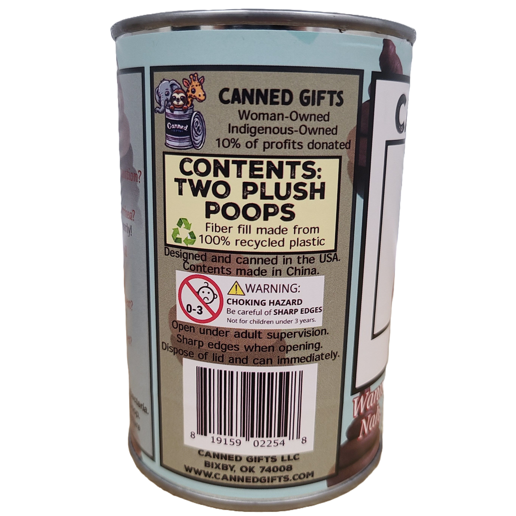 Canned Poop - Funny Gag Gift Dirty Santa White Elephant